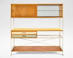 Frank Guille, Untitled, Formica, mahogany, painted steel