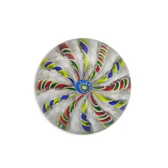 Antique St. Louis Crown Paperweight, Untitled, 1850