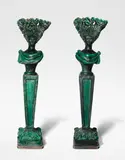 Georges Jouve, Important and unique pair of Caryatides, from L'institut Harriet Hubbard Ayer et Alexandre de Paris, faubourg Saint-Honoré