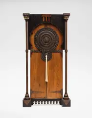 Carlo Bugatti, Early pair of cabinet doors, designed for the Italian painter, Giovanni Segantini, circa 1880, Walnut, ebonised walnut, bone, repoussé brass, copper, brass, pewter inlays, passementerie