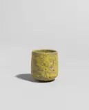 Small vase by Lucie Rie, circa 1958, Stoneware, pitted ochre glaze, sold Apr 2024