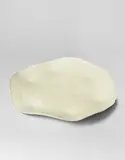 Takeshi Yasuda, Large 'Autumn Leaf' platter, no. TY5701, Porcelain, cream-coloured glaze