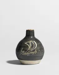 Small vase by Bernard Leach, circa 1946, Stoneware, sold Apr 2024