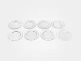 Harald Nielsen, Set of eight dinner plates, 1933-1944, Silver