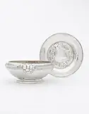 Ramsden & Carr, Dish with underplate, 1904, Sterling silver