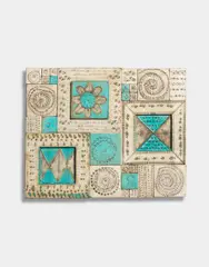 Rut Bryk, Wall hanging, 1960-1965, Glazed ceramic, wood