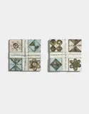 Rut Bryk, Two tiles, 1960-1964, Glazed ceramic