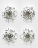 Mark Brazier-Jones, Set of four 'Floret' wall lights, Glass, steel