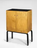 Alvar Aalto, 'Cocktail' cabinet, model no. 810, designed 1936, Birch, birch-laminated plywood, painted wood, brass