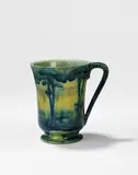 William Moorcroft, 'Hazledene' mug, circa 1905, Glazed earthenware, tube-lined decoration