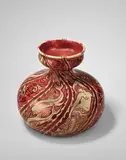 Walter Crane, 'Mermaids' bulbous vase, 1892, Earthenware, lustre glaze