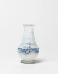 Frères by Daum, circa 1890-96, Frosted and mottled glass, enamel, sold Apr 2024