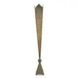 Art Deco Torchiere, c. 1930, aluminum, unmarked, ht. 64 1/2, base 8 x 8 in.