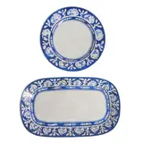 Dedham Pottery, "RABBIT" PATTERN ROAST PLATTER AND CHARGER