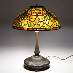 Tiffany Studios, "CROCUS" TABLE LAMP, 1902, leaded glass
