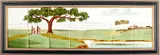 Large Scenic Tile Planel, Untitled, 1950
