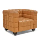 Josef Hoffmann, FOR FRANZ WITTMANN "KUBUS" ARMCHAIR, Etsdorf am Kamp, Austria, designed 1910, later production, leather, wood frame, maker's metal label "Hoffmann made by Wittmann Austria," ht