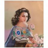 Eduardo Cataño, Mujer con rosas