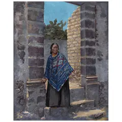 Héctor Ladrón de Guevara, Mujer perdida, Óleo sobre tela