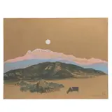 Luis Nishizawa, Dorado atardecer, 1994, Serigrafía