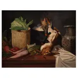 Naturaleza muerta con liebre by Atribuido A José Agustín Arrieta, Óleo sobre tela, offered May 2025