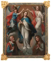 Autor No Identificado, Alegoría de la Inmaculada Concepción, Óleo sobre tela