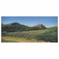 Nicolás Moreno, Paisaje de Chianti, 2004, Óleo sobre madera