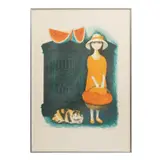 Trinidad Osorio, NIÑOS CON GATO, Litografía, firmada. 37/50