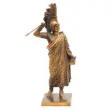 Cuauhtémoc*, SIGLO XX, Bronce, acabado dorado