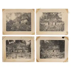 Sociedad Científica Alzate, VISTAS ARQUEOLÓGICAS DE YAXCHILAN, Fotografías plata gelatina montadas sobre cartón