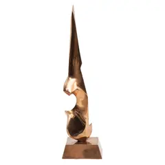 Leonardo Nierman, VIOLÍN, Bronce, patinado en tono cobrizo