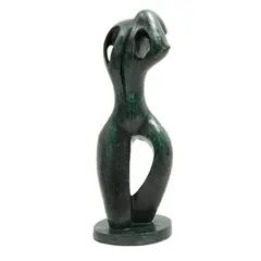Ángel Tarrac, TORSO FEMENINO, Bronce, patinado en color verde
