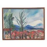 Rosa Lie Sandberg Johansson, Paisaje, 1952, Óleo sobre tela