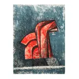 Caballito (Rojo) by Enrique Carbajal Sebastian, Litografía. Firmada. 26 / 100, offered Mar 2025