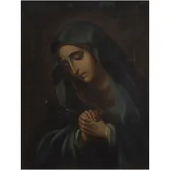 José de Alcíbar, VIRGEN DOLOROSA, Óleo sobre tela