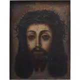 Divino Rostro, MÉXICO, SIGLO XIX, Óleo sobre tela