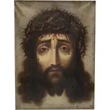 Juan Correa, DIVINO ROSTRO, Óleo sobre tela adherida a tabla