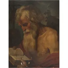 San Jerónimo, EUROPA, CA., 1700, Óleo sobre madera