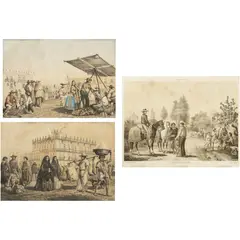 TRAJES MEXICANOS by Casimiro Castro - J. Campillo, Litografías coloreadas, 23 x 33 cm. Tomadas de la obra “México y sus alrededores”. Piezas: 2, sold Mar 2025
