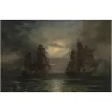 James Wilson Carmichael, VISTA MARÍTIMA, Óleo sobre tela