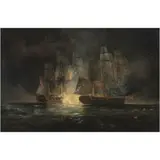 James Wilson Carmichael, BATALLA NAVAL, Óleo sobre tela