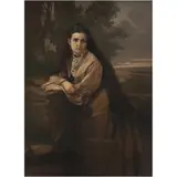 Ángel Jimeno, RETRATO DE DOÑA FRANCISCA LYON DE VALLARTA, Óleo sobre tela