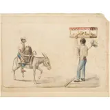 A. A. Bonnaffé, AGUADOR Y BIZCOCHERO, Acuarela sobre papel