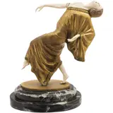 A la Manera de Theodor Ullmann, BAILARINA, Escultura criselefantina con base de mármol