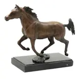Caballo, SIGLO XX, Escultura en bronce, firmada F. ROMERO GAVIÑO; sobre base de mármol en color negro