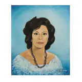 Octavio Véjar, Retrato de dama, Óleo sobre tela