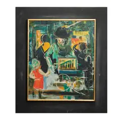 Firmado Leandro, Personajes, 1964, Óleo sobre tela