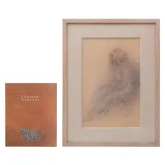 Lucinda Urrusti, "Desnudo Rola", Pastel y sanguina sobre papel. Firmado