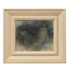 Lucinda Urrusti, "Mujeres", Mixta sobre tabla. Firmada