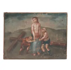 El Expolio de Cristo, MÉXICO, PRINCIPIOS DEL SIGLO XIX, Óleo sobre tela